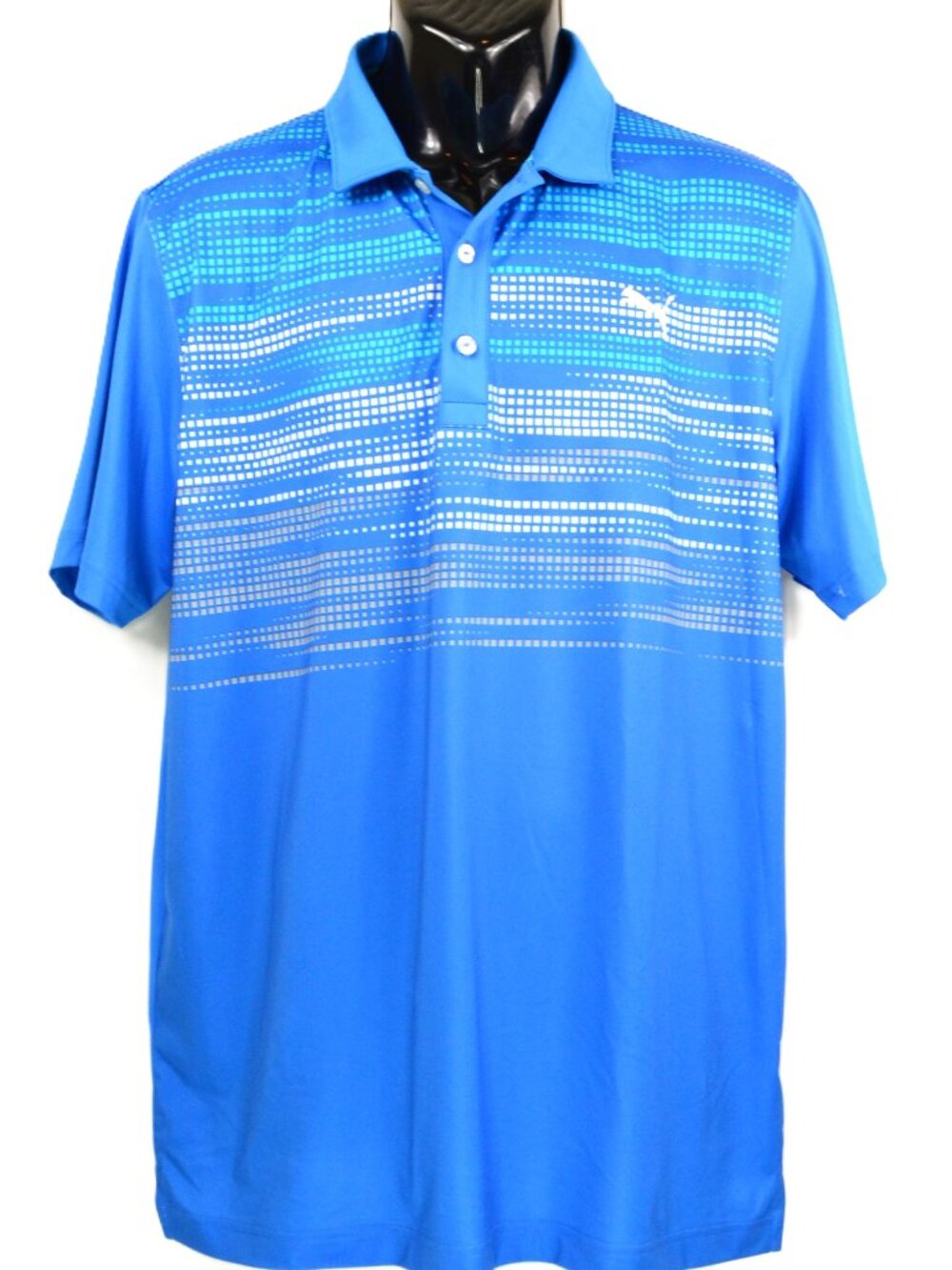 PUMA PWR Cool Men's Size M Blue Athletic Soccer Polo Shirt NWOT